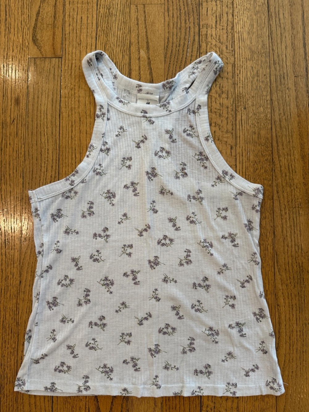 Brock Collection x H&M Floral Ribbed Tank Top Medium Cottagecore - Picture 6 of 7